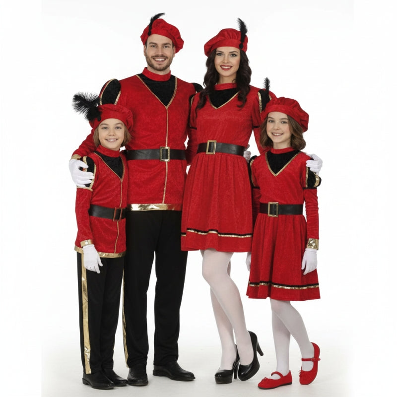 Grupo Pajes rojos de los Reyes Magos