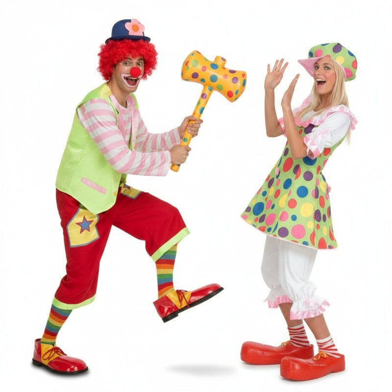 Pareja Payasos Alegres