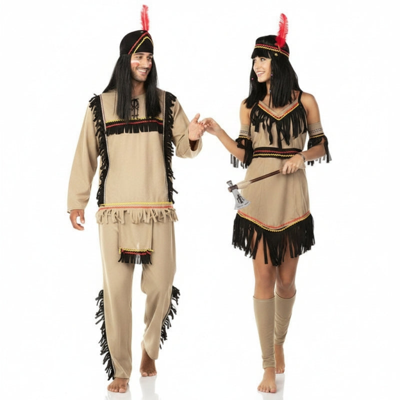 Pareja Indios Americanos