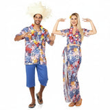 Pareja Hawaianos Azules