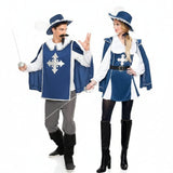 Pareja Mosqueteros Azules