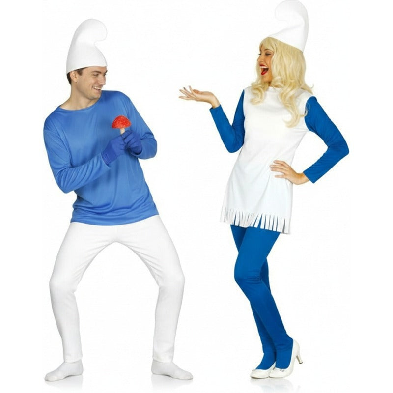 Pareja Enanitos Azules