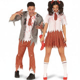 Pareja de Estudiantes Zombies