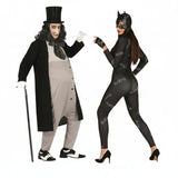 Pareja de El Pingüino Villano y heroína gato