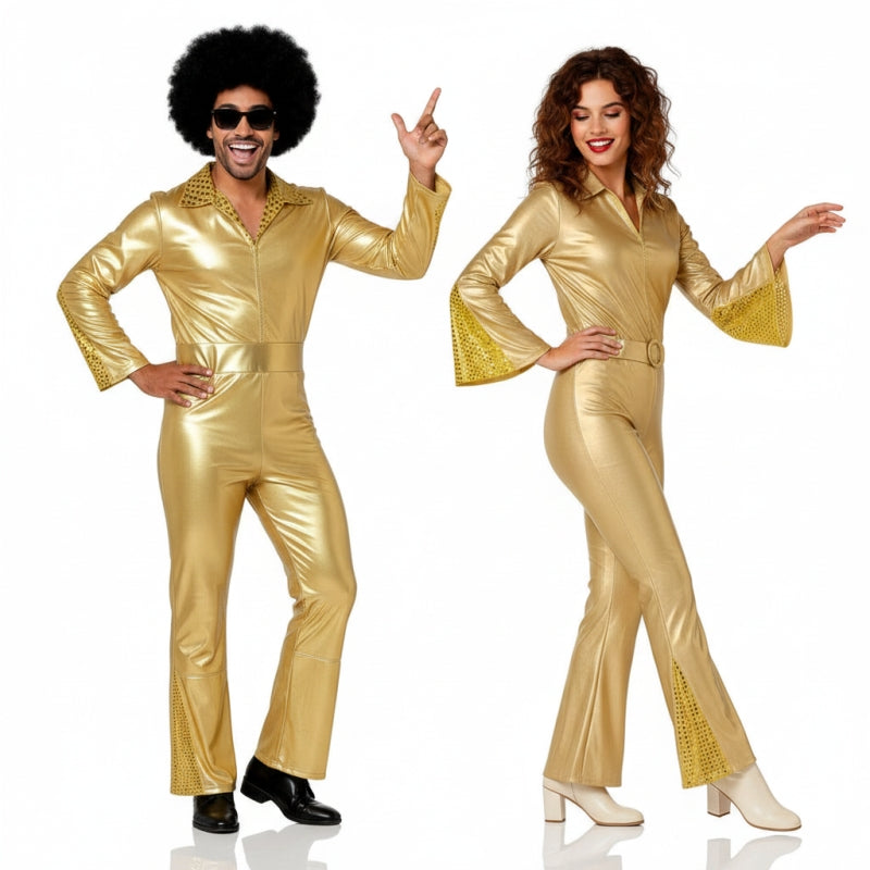 Pareja de Disco Cowboy Oro