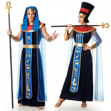 Pareja de Egipcios Terciopelo Azul