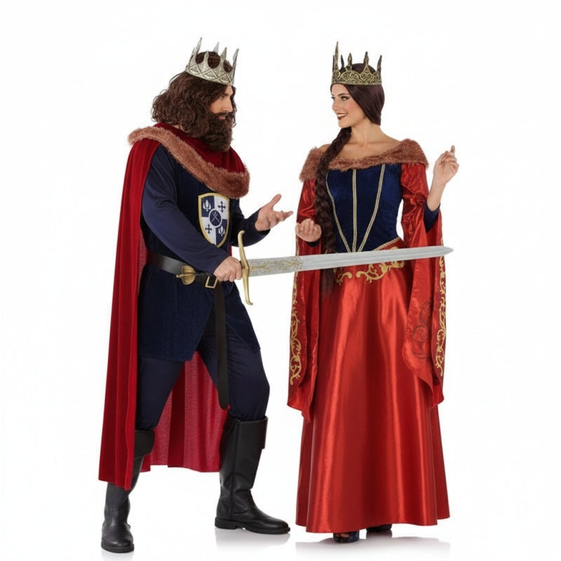 Pareja Príncipes Medievales Rojos