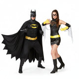 Pareja Superhéroe y Superheroína Murciélago adulto