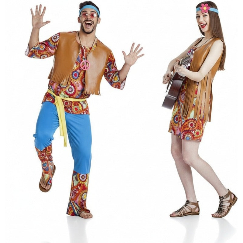 Pareja Hippies Happy