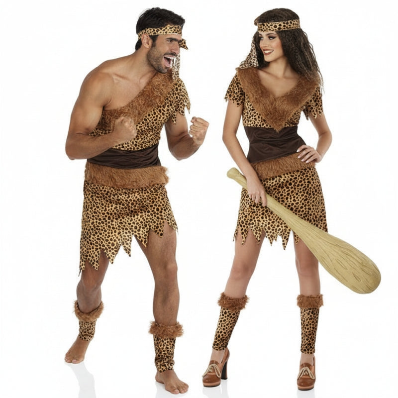 Pareja Cavernícolas Prehistóricos adulto