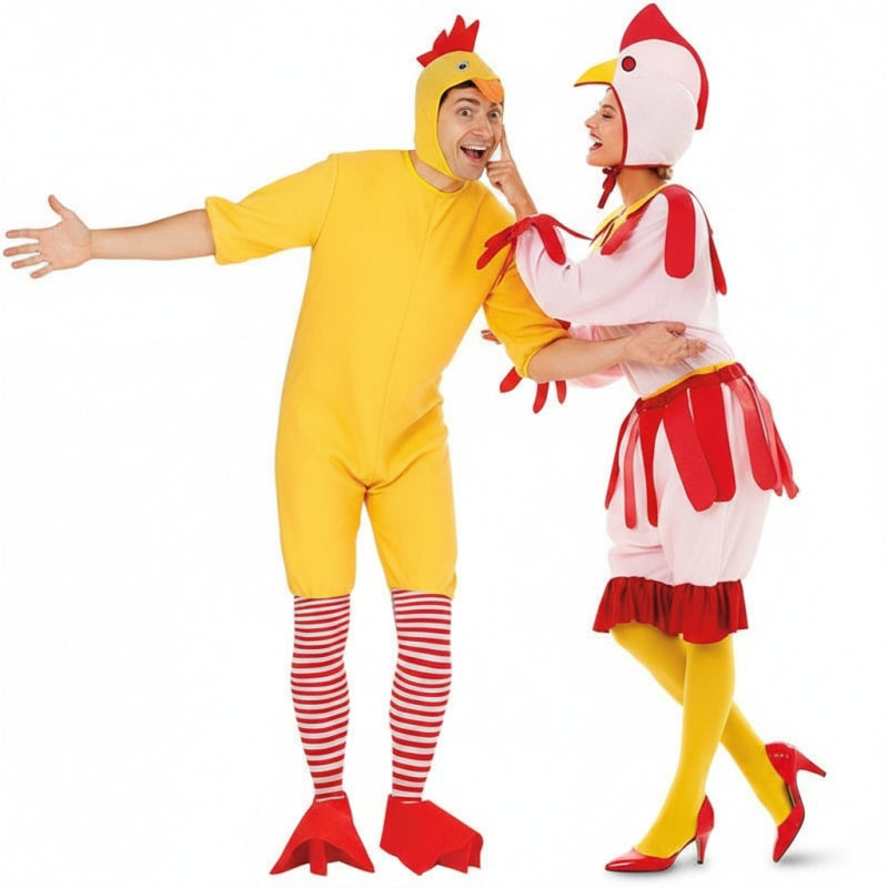 Pareja Pollo y Gallina