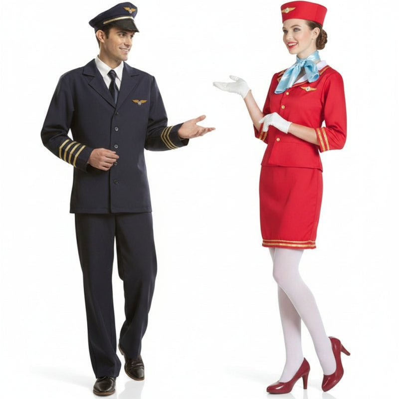 Pareja Pilotos Aviación