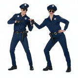 Pareja Policías Azules