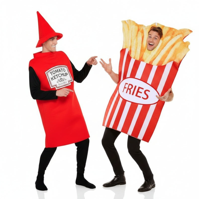 Pareja Ketchup y Patatas fritas