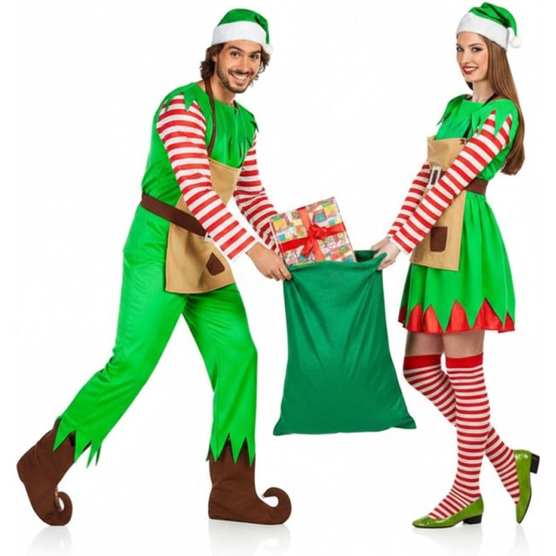 Pareja Elfos Navidad
