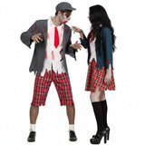 Pareja Colegiales Zombies