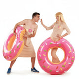 Pareja Jirafa Rey y Lapili cómeme el donut