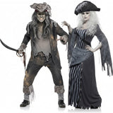 Pareja Piratas barco fantasma