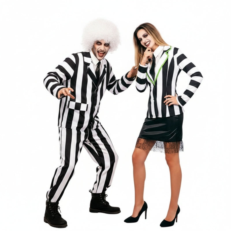 Pareja de Película fantasmas a rayas