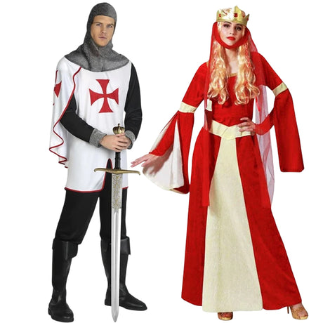 Kostýmy pro páry Králové Středověk Luxus
