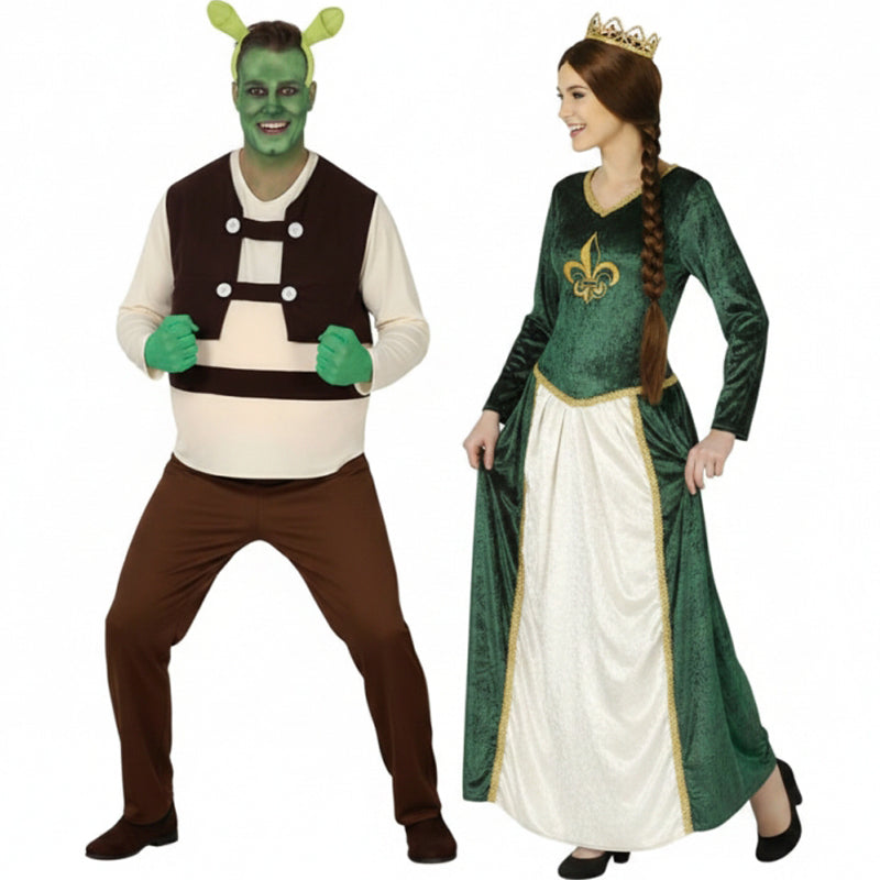 Ogro Shrek y Princesa Fiona para disfrazarte en pareja Bis