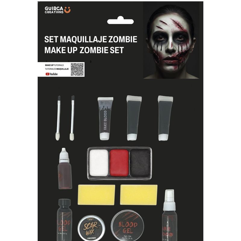 Set Maquillaje Zombie Completo Packaging