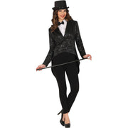 Chaqueta Frac de Lentejuelas Negras para Mujer