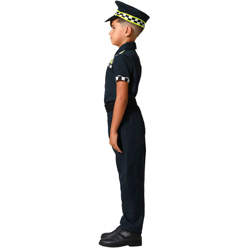 Disfraz para niño y niña de Agente de policía Perfil