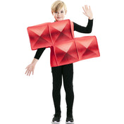 Disfraz de Tetris Rojo para niños