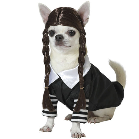 Disfraz de Niña Tétrica para perro